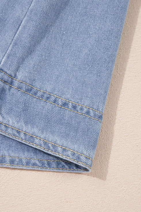 'Eowyn' Denim Mini Dress - Celes Fashion